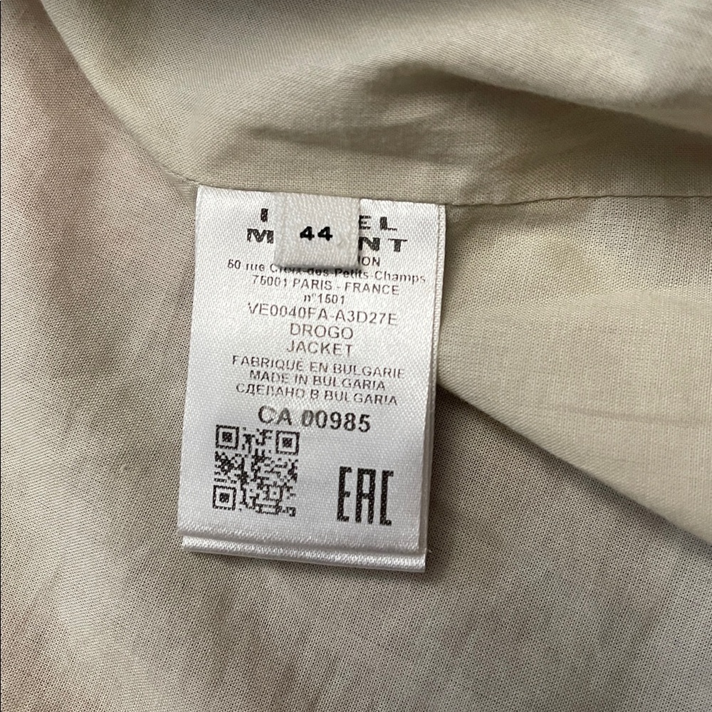 ISABEL MARANT ÉTOILE  Drogo Boxy Plaid Strong Shoulder Jacket 44 10-12 - Picture 14 of 16